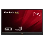 Monitor Portátil ViewSonic VA1655, 15.6", 60Hz, IPS, 1920x1080, 7ms, Mini HDMI, USB-C