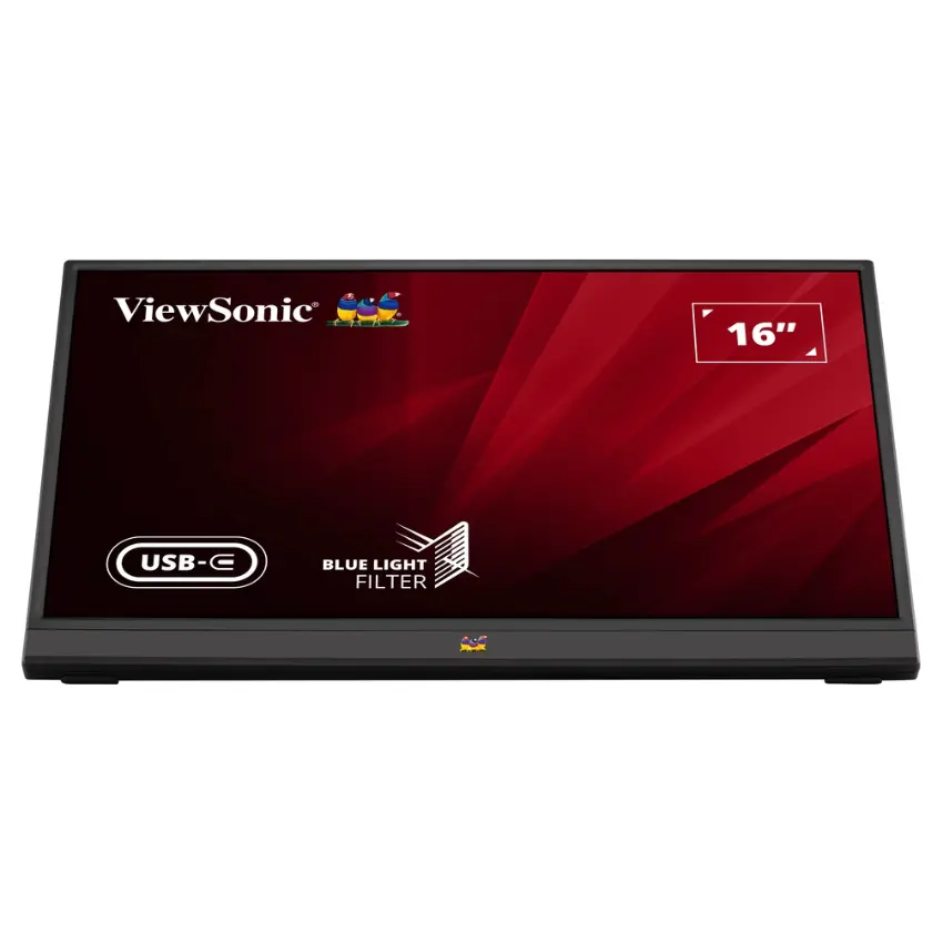 Monitor Portátil ViewSonic VA1655, 15.6", 60Hz, IPS, 1920x1080, 7ms, Mini HDMI, USB-C