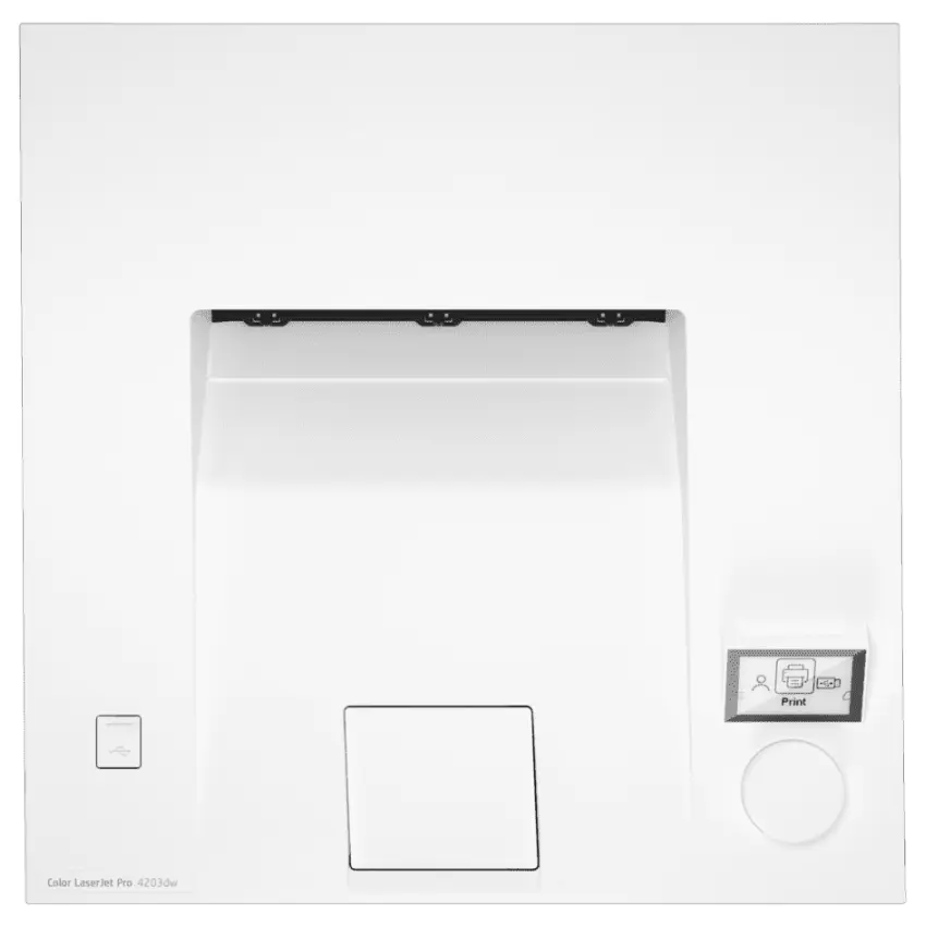 Impresora HP Color LaserJet Pro 4203dw, RJ-45, Wi-Fi, USB, Blanco/Azul