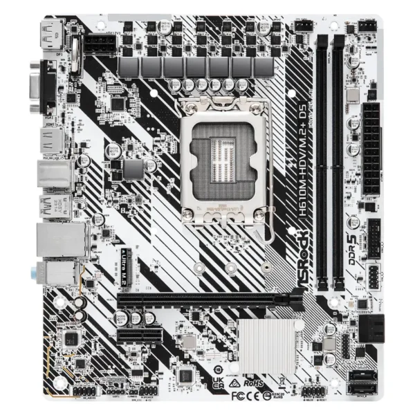 Motherboard ASRock H610M-HDV/M.2+ D5, DDR5, Socket 1700