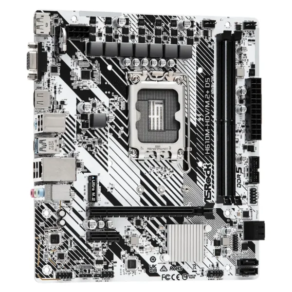Motherboard ASRock H610M-HDV/M.2+ D5, DDR5, Socket 1700