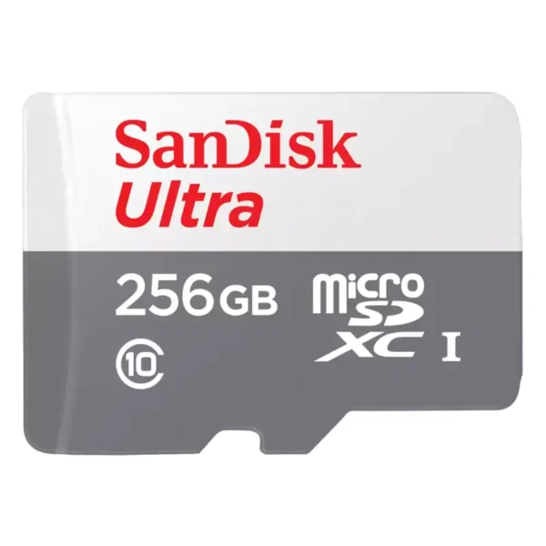 Tarjeta de Memoria microSDXC SanDisk Ultra 256GB, UHS-I, U1, Clase 10, Adaptador