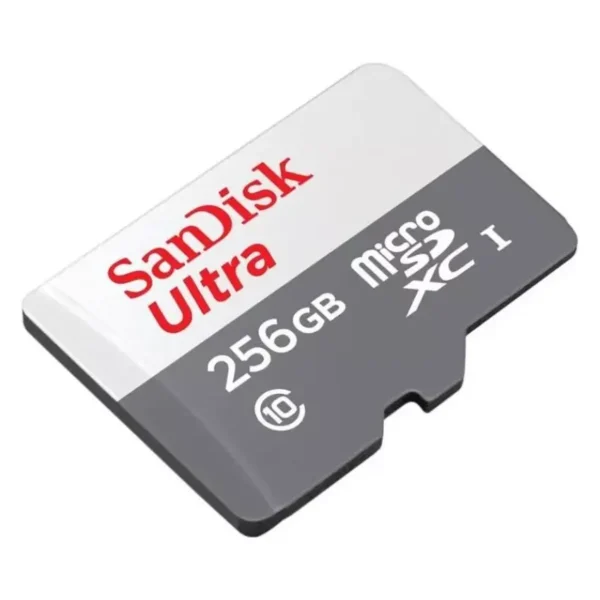 Tarjeta de Memoria microSDXC SanDisk Ultra 256GB, UHS-I, U1, Clase 10, Adaptador