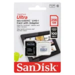 Tarjeta de Memoria microSDXC SanDisk Ultra 256GB, UHS-I, U1, Clase 10, Adaptador