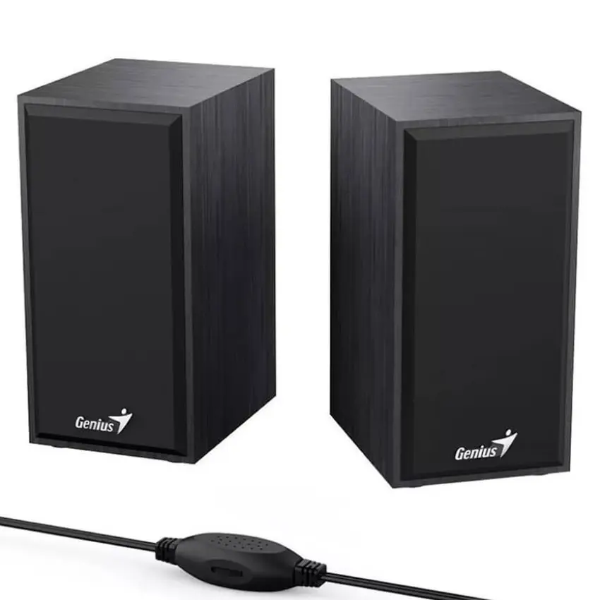 Parlantes Genius SP-HF 180, 6 W RMS, Mini Plug 3.5 mm, Negro
