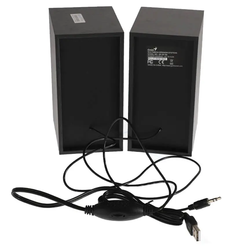 Parlantes Genius SP-HF 180, 6 W RMS, Mini Plug 3.5 mm, Negro