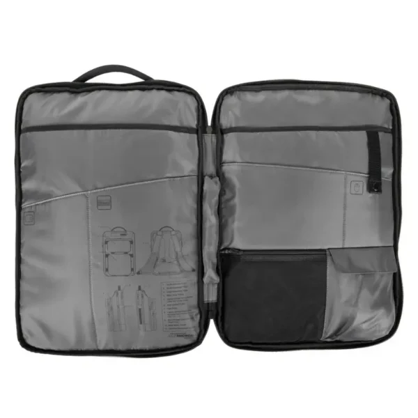 Mochila Targus Antimicrobiana 2Office, Admite Notebook de 17.3", Negro