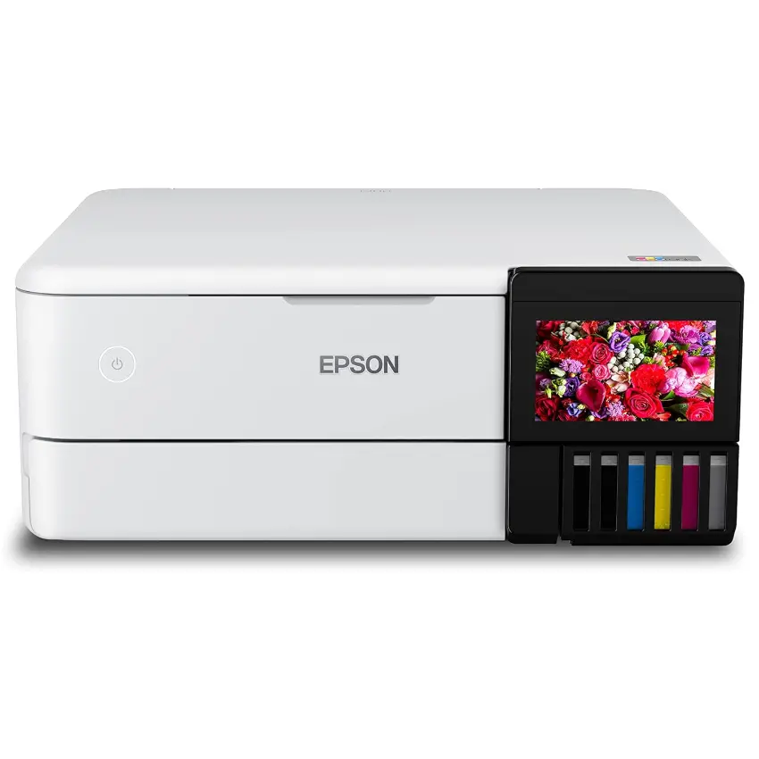 Impresora Multifunción Epson EcoTank L8160, RJ-45, Wi-Fi, SD, Blanco