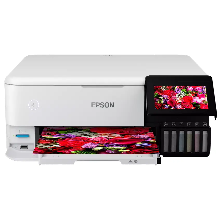 Impresora Multifunción Epson EcoTank L8160, RJ-45, Wi-Fi, SD, Blanco