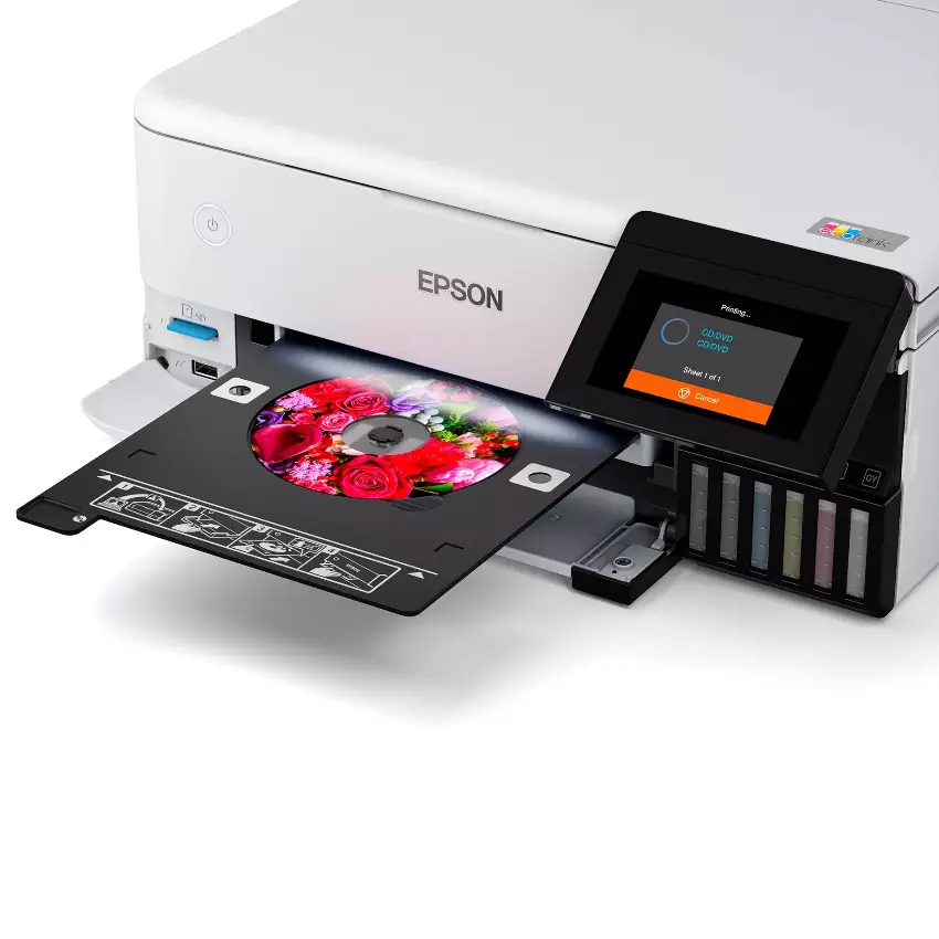 Impresora Multifunción Epson EcoTank L8160, RJ-45, Wi-Fi, SD, Blanco