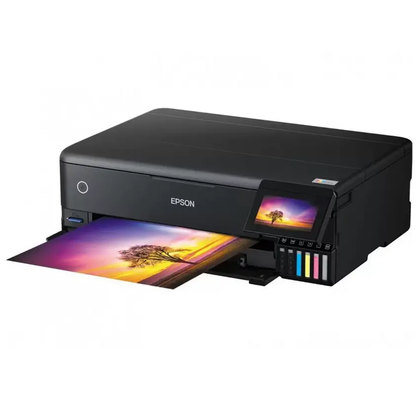 Impresora Multifunción Epson EcoTank L8180, RJ-45, Wi-Fi, SD, Negro
