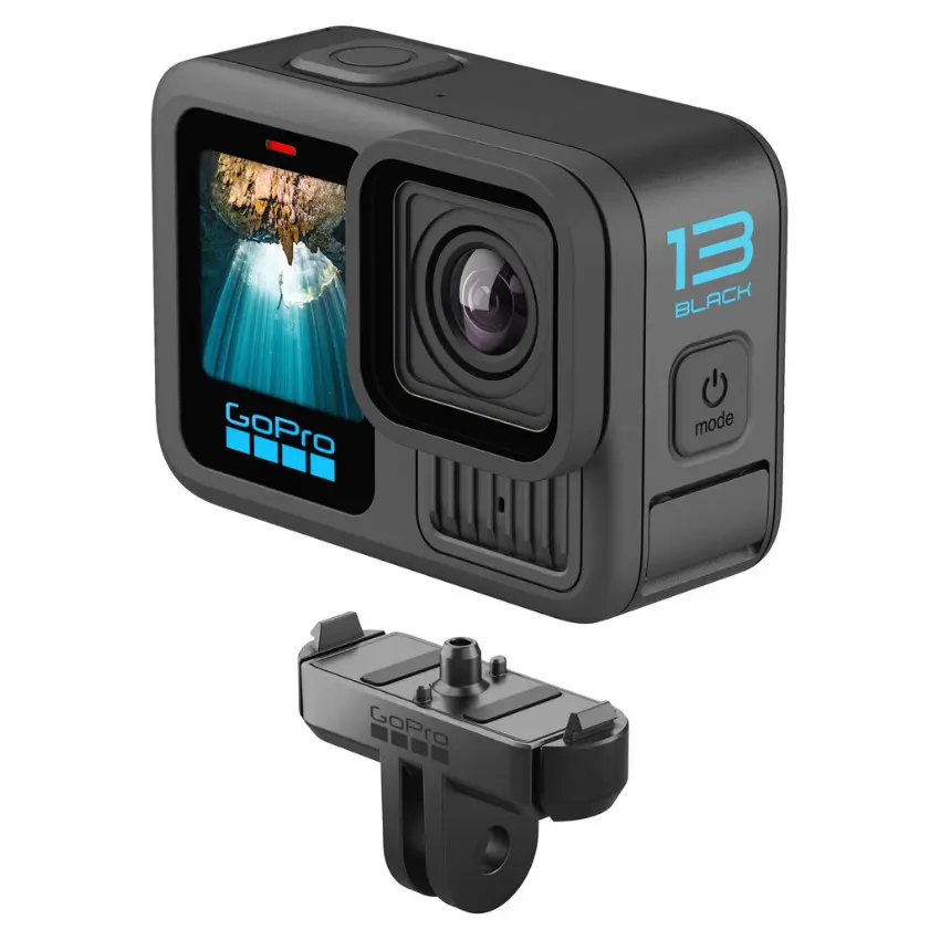 Cámara GoPro HERO13 Black Creator Edition Bundle, Media Mod, Light Mod, Volta Battery Grip, Magnetic Latch Mount