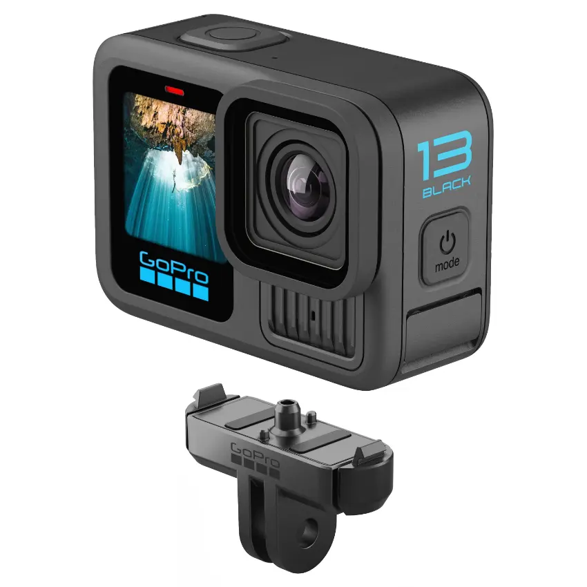 Cámara GoPro HERO13 Black, 27MP, Pantalla táctil, Wi-Fi, Bluetooth, Sumergible