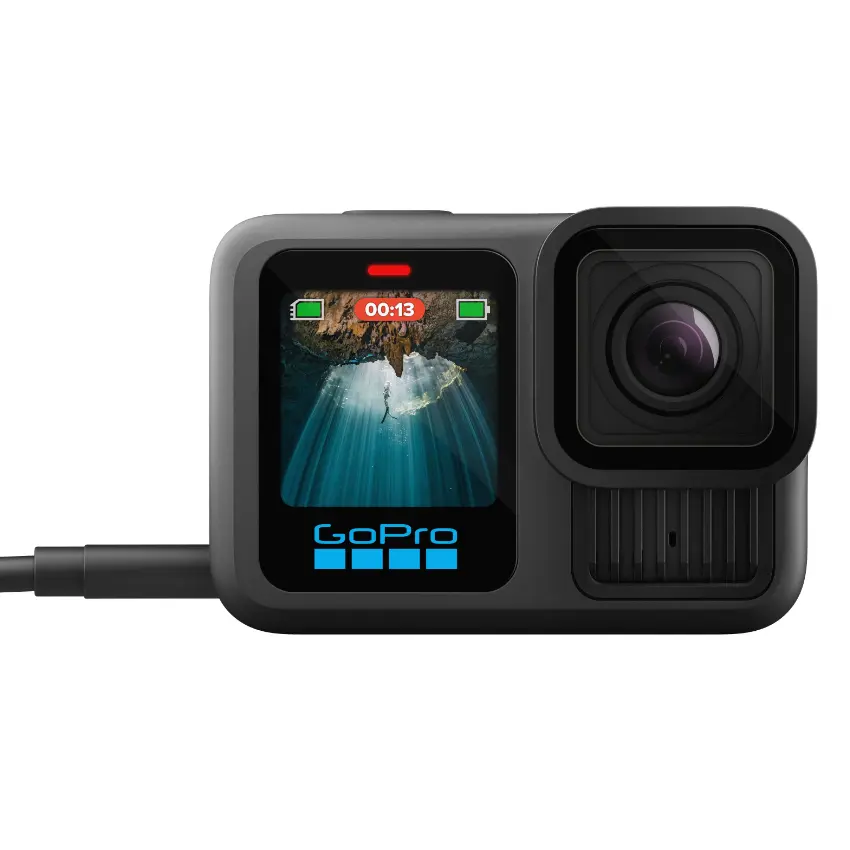 Cámara GoPro HERO13 Black, 27MP, Pantalla táctil, Wi-Fi, Bluetooth, Sumergible