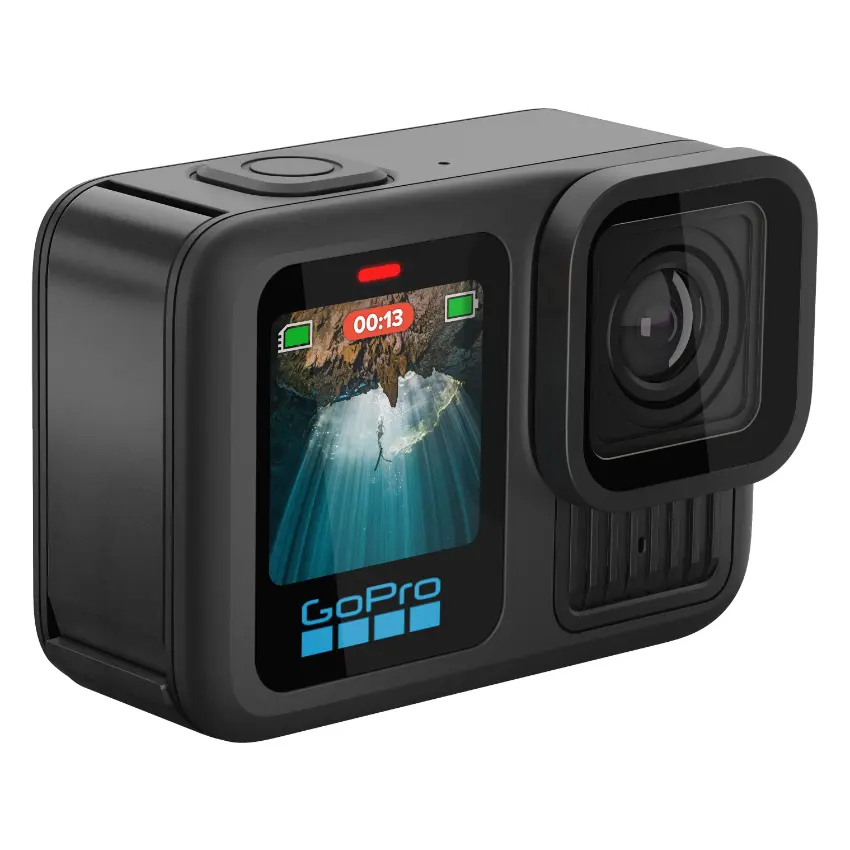 Cámara GoPro HERO13 Black, 27MP, Pantalla táctil, Wi-Fi, Bluetooth, Sumergible