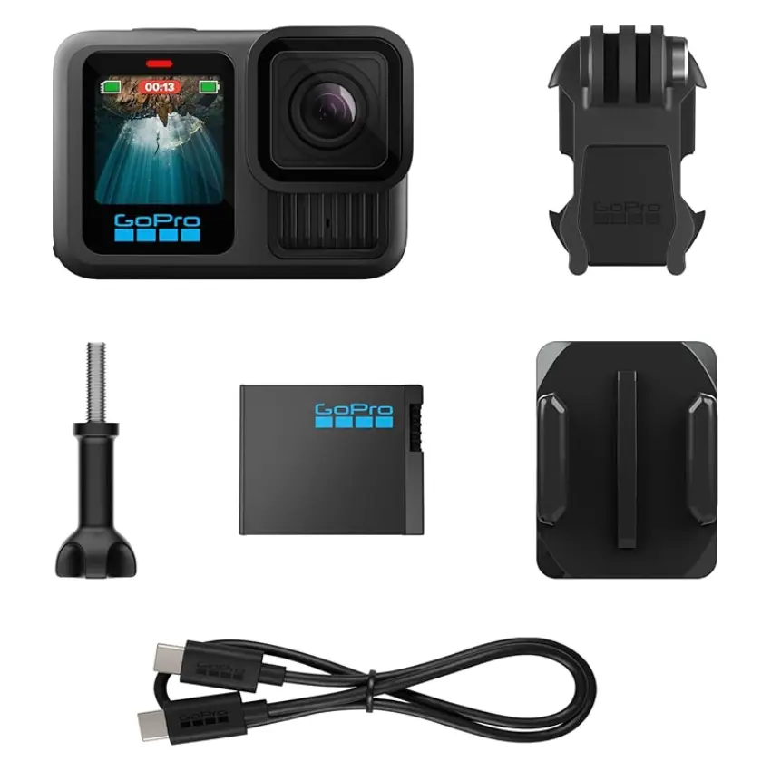 Cámara GoPro HERO13 Black, 27MP, Pantalla táctil, Wi-Fi, Bluetooth, Sumergible