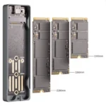 Carcasa para SSD HIKSEMI MD202, M.2 NVMe, M.2 SATA, USB-C, Gris