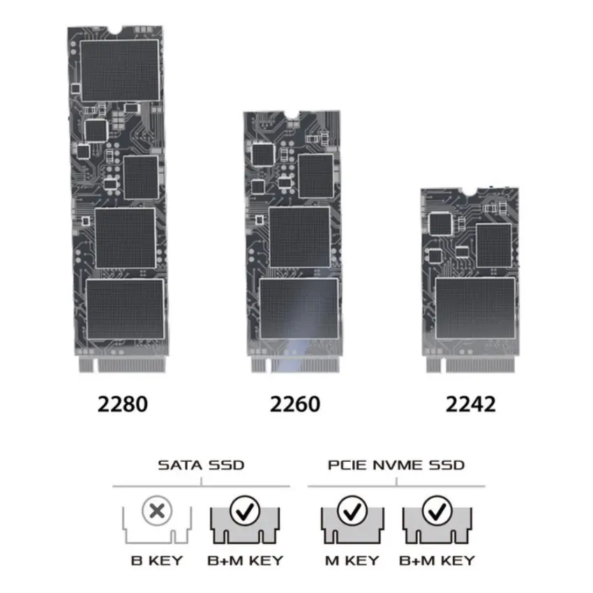 Carcasa para SSD HIKSEMI MD202, M.2 NVMe, M.2 SATA, USB-C, Gris Carcasa para SSD HIKSEMI MD202, M.2 NVMe, M.2 SATA, USB-C, Gris