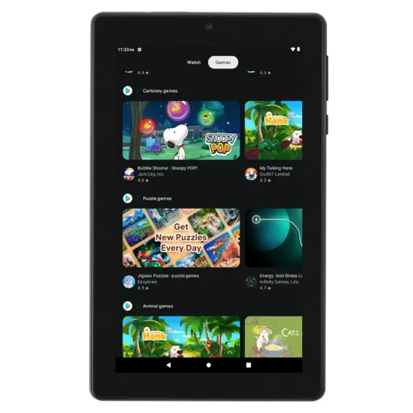 Tablet Onn. Surf Gen 3 Modelo 2022, 7″, Quad-Core 2.0GHz, 2GB RAM, 32GB eMMC, Wi-Fi, Android 12 Go, Gris Oscuro