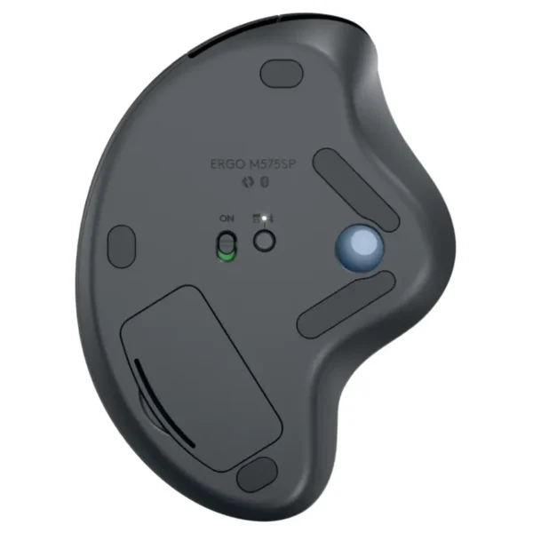 Trackball Mouse Inalámbrico Logitech ERGO M575S, Logi Bolt, Negro