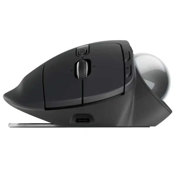 Trackball Mouse Inalámbrico Logitech MX ERGO S, Logi Bolt, Negro