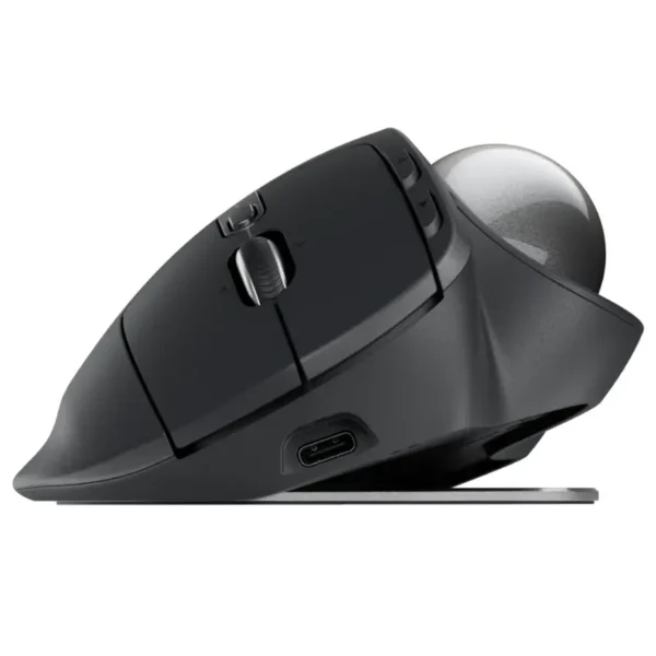 Trackball Mouse Inalámbrico Logitech MX ERGO S, Logi Bolt, Negro