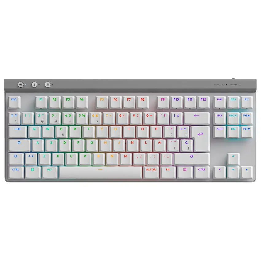 Teclado Inalámbrico Logitech G G515 LIGHTSPEED TKL, LIGHTSYNC RGB, Mecánico, Gamer, GL Táctil, Blanco Teclado Inalámbrico Logitech G G515 LIGHTSPEED TKL, LIGHTSYNC RGB, Mecánico, Gamer, GL Táctil, Blanco