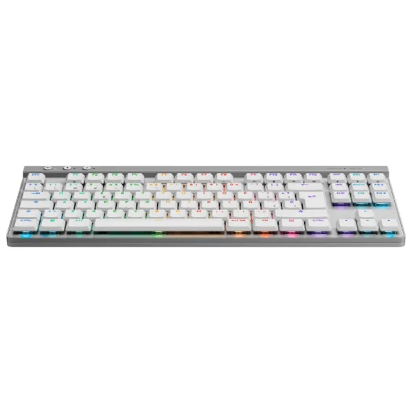 Teclado Inalámbrico Logitech G G515 LIGHTSPEED TKL, LIGHTSYNC RGB, Mecánico, Gamer, GL Táctil, Blanco