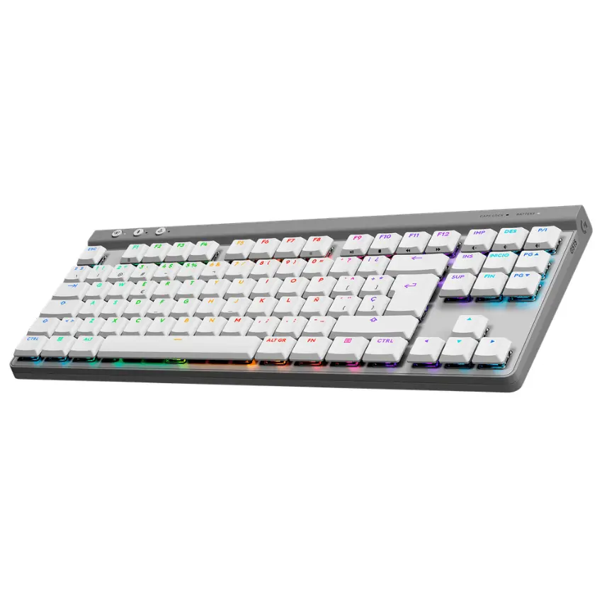Teclado Inalámbrico Logitech G G515 LIGHTSPEED TKL, LIGHTSYNC RGB, Mecánico, Gamer, GL Táctil, Blanco Teclado Inalámbrico Logitech G G515 LIGHTSPEED TKL, LIGHTSYNC RGB, Mecánico, Gamer, GL Táctil, Blanco