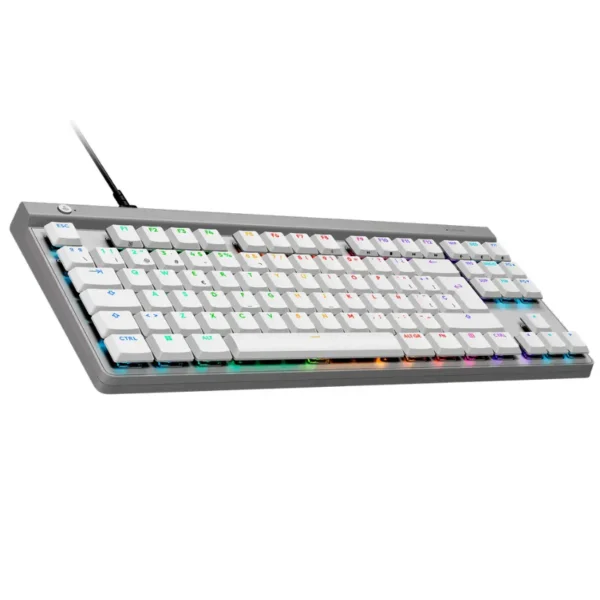 Teclado Inalámbrico Logitech G G515 LIGHTSPEED TKL, LIGHTSYNC RGB, Mecánico, Gamer, GL Táctil, Blanco