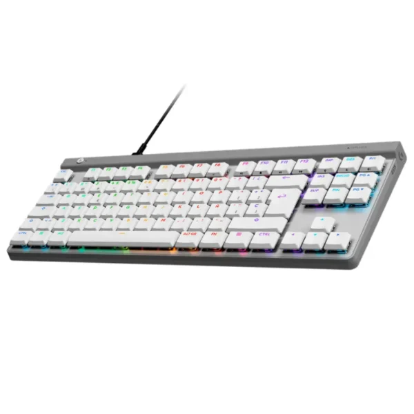 Teclado Inalámbrico Logitech G G515 LIGHTSPEED TKL, LIGHTSYNC RGB, Mecánico, Gamer, GL Táctil, Blanco