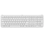 Teclado Inalámbrico Logitech Signature K950, Multidispositivo, Bluetooth, Off White, Español