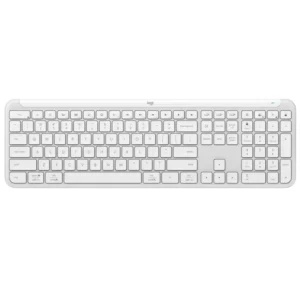 Teclado Inalámbrico Logitech Signature K950, Multidispositivo, Bluetooth, Off White, Español