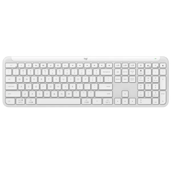 Teclado Inalámbrico Logitech Signature K950, Multidispositivo, Bluetooth, Off White, Español
