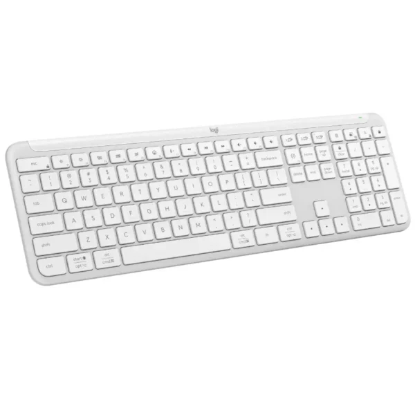 Teclado Inalámbrico Logitech Signature K950, Multidispositivo, Bluetooth, Off White, Español