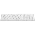Teclado Inalámbrico Logitech Signature K950, Multidispositivo, Bluetooth, Off White, Español