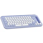 Kit de Teclado y Mouse Inalámbrico Logitech POP Icon Combo, Bluetooth, Lila y Blanco, Español