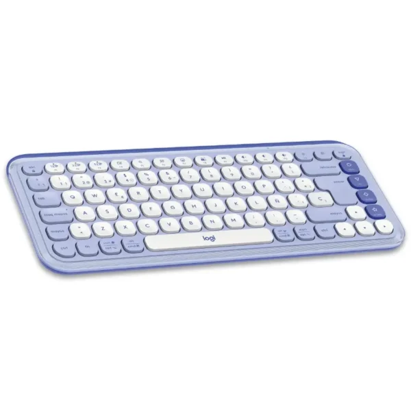 Kit de Teclado y Mouse Inalámbrico Logitech POP Icon Combo, Bluetooth, Lila y Blanco, Español