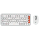Kit de Teclado y Mouse Inalámbrico Logitech POP Icon Combo, Bluetooth, Blanco y Naranja, Español