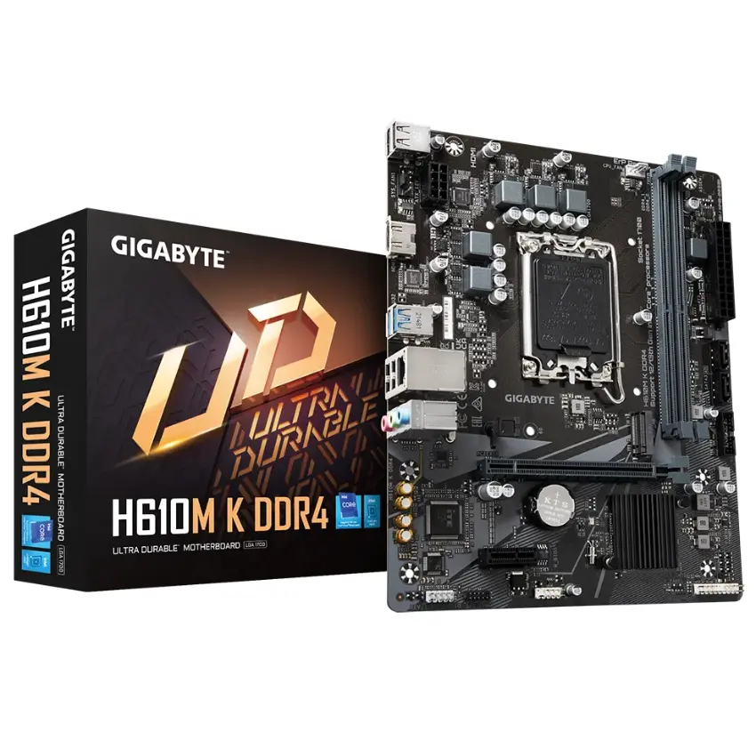 Motherboard Gigabyte H610M K DDR4 (Rev. 1.0), Socket 1700 Motherboard Gigabyte H610M K DDR4 (Rev. 1.0), Socket 1700