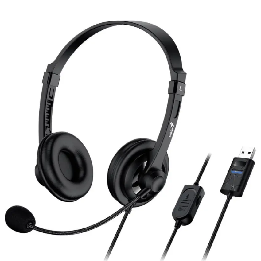 Auriculares Genius HS-230U, USB, Negro Auriculares Genius HS-230U, USB, Negro