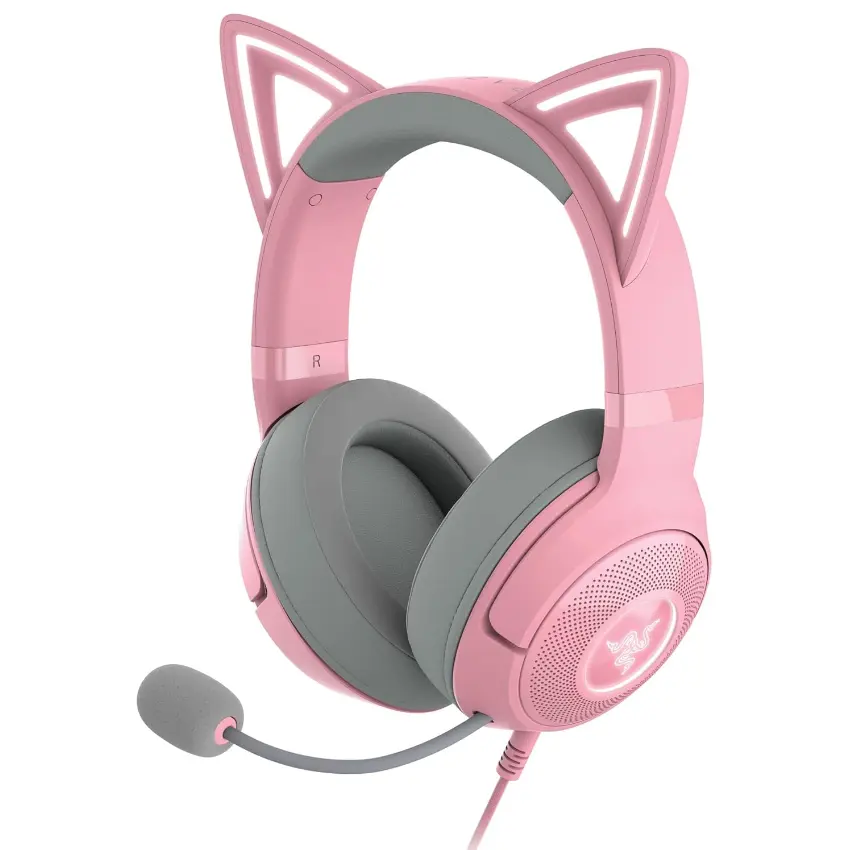 Auriculares Razer Kraken Kitty V2 RGB, Gamer, USB, Rosa Auriculares Razer Kraken Kitty V2 RGB, Gamer, USB, Rosa