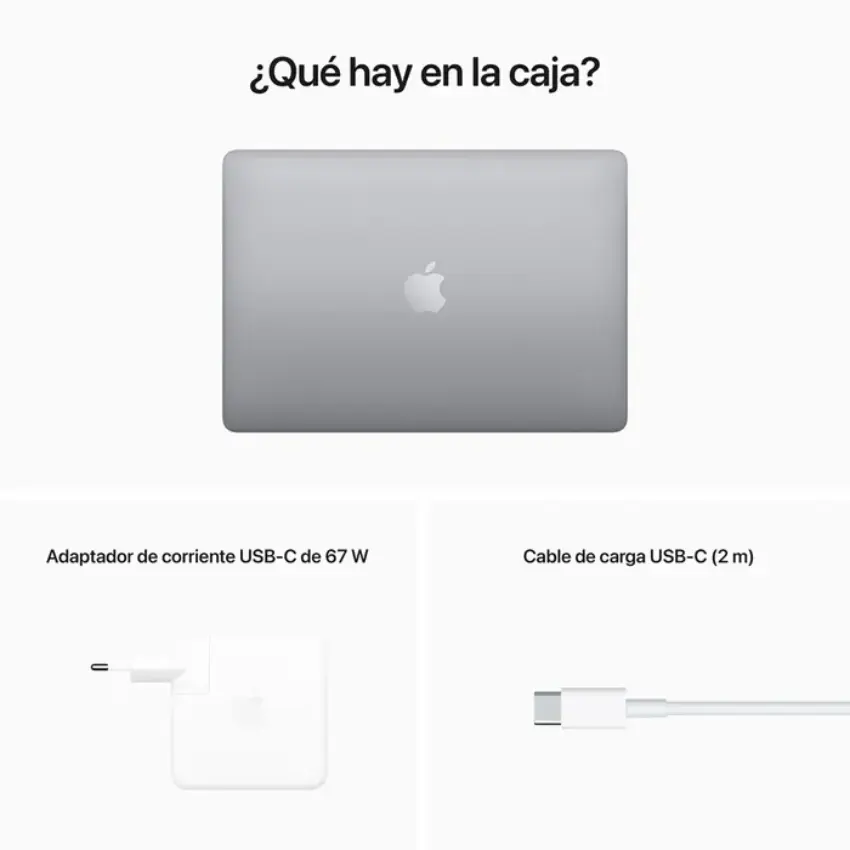 Apple MacBook Pro de 13", Chip M2, Space Gray, Gris Apple MacBook Pro de 13", Chip M2, Space Gray, Gris