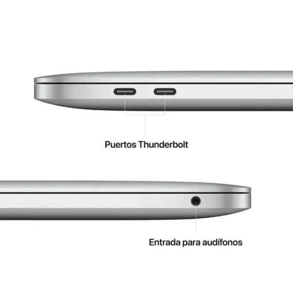 Apple MacBook Pro de 13", Chip M2, Silver, Plateado