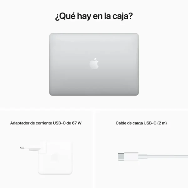 Apple MacBook Pro de 13", Chip M2, Silver, Plateado