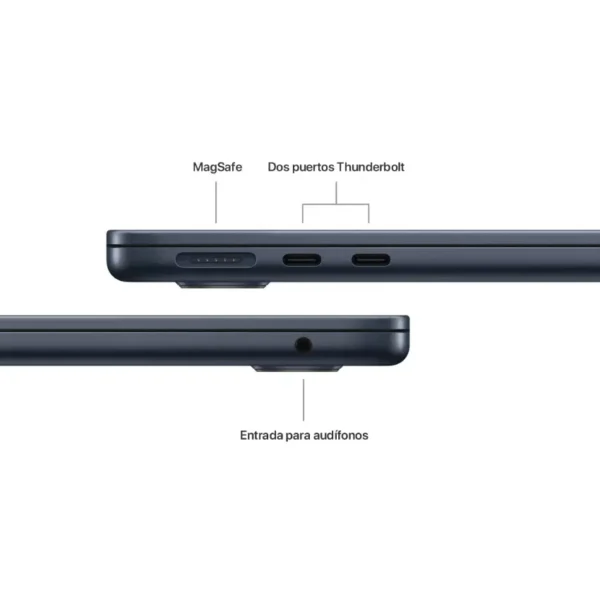 Apple MacBook Air de 13", Chip M3, Midnight, Azul Oscuro