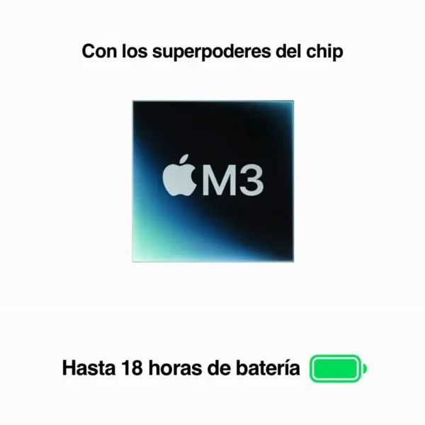 Apple MacBook Air de 13", Chip M3, Midnight, Azul Oscuro