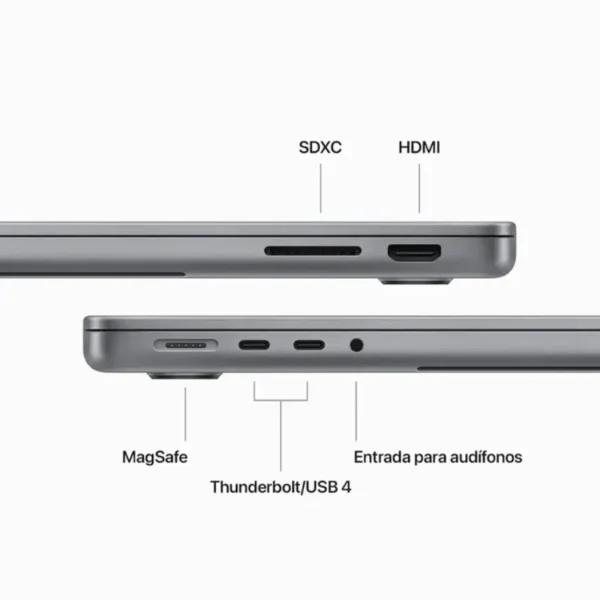Apple MacBook Pro de 14", Chip M3, Space Gray, Gris