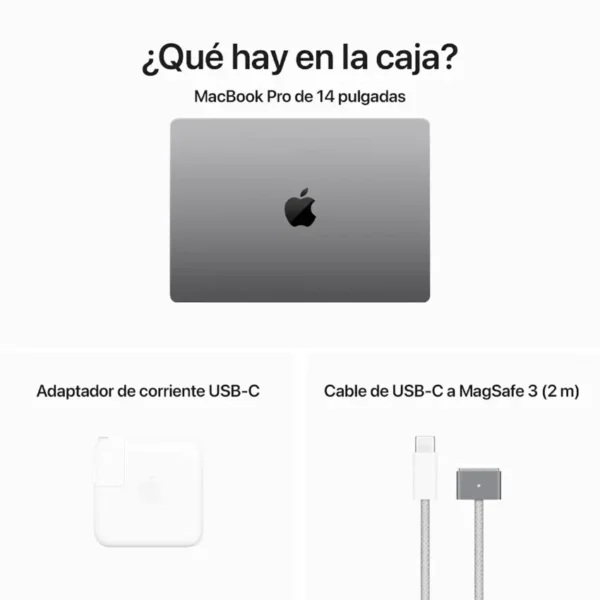 Apple MacBook Pro de 14", Chip M3, Space Gray, Gris