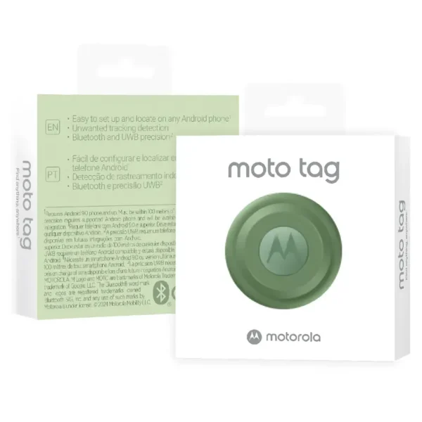 Rastreador Bluetooth Motorola Moto Tag, Jade Green, Verde